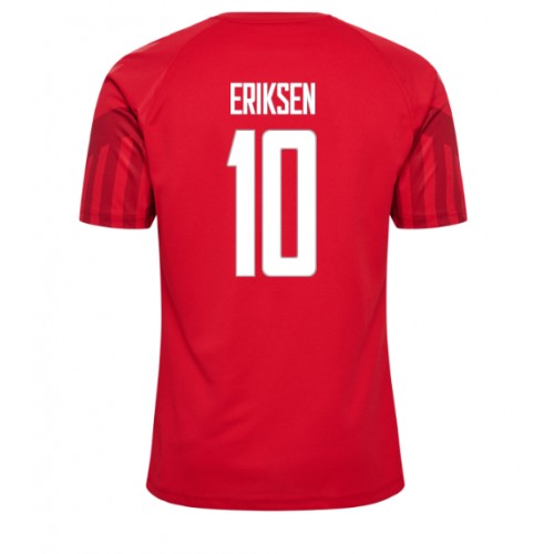 Danmark Christian Eriksen #10 Replika Hjemmebanetrøje VM 2022 Kortærmet